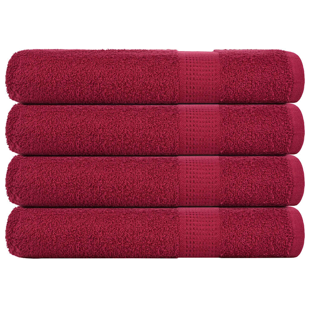 Vidaxl Towelen 4 PCs 100x200 cm 360 g m² wiilton 100% Kotteng