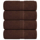 VIDAXL GUST WIPE 4 ST 30x50 cm 360 g m² 100% bawełniany brąz