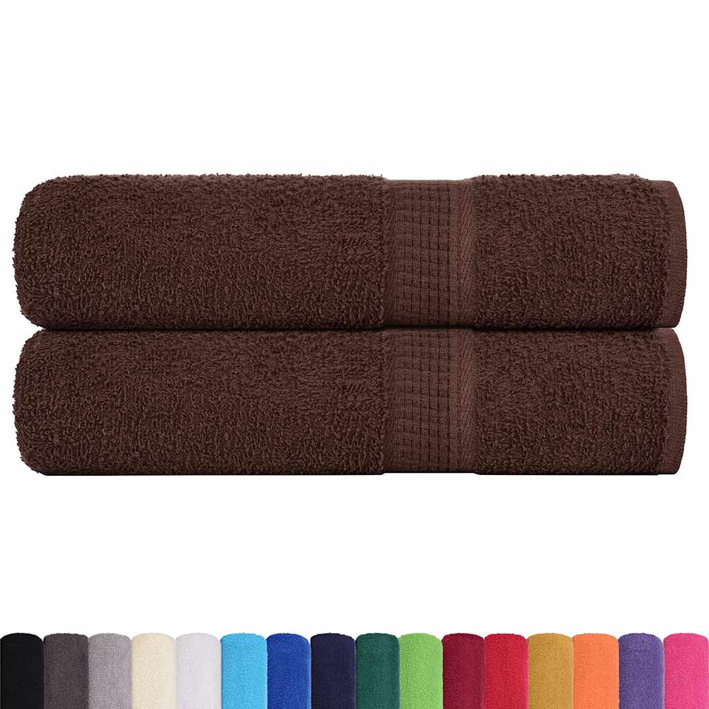 Vidaxl Towelen 2 st 50x100 cm 360 g m² ass 100% Kottengbrong