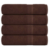 Vidaxl towels 4 st 50x100 cm 360 g m² 100% cotton brown