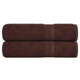Vidaxl shower towels 2 st 70x140 cm 360 g m² 100% cotton brown