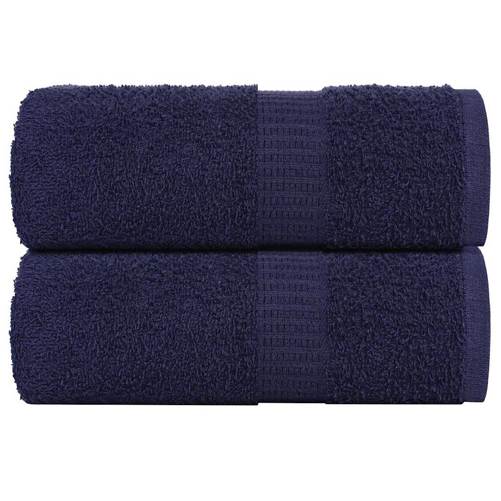 VidaXL soap wipes 2 st 30x30 cm 360 g m² 100% cotton navy blue