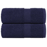 VidaXL soap wipes 2 st 30x30 cm 360 g m² 100% cotton navy blue