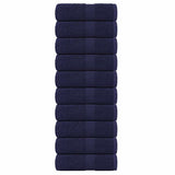 VidaXL soap wipes 10 st 30x30 cm 360 g m² 100% cotton navy blue