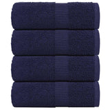 Vidaxl Guest wipes 4 pcs 30x50 cm 360 g m² 100% cotton navy blue