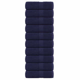 Vidaxl Guest Wipes 10 PCS 30x50 cm 360 g m² 100% bomulls marineblå