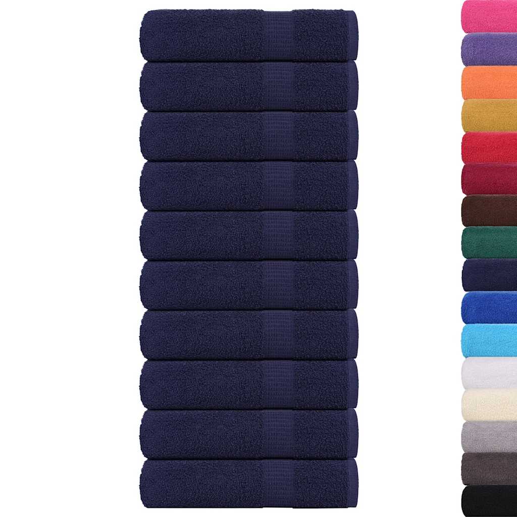 Vidaxl Towels 10 st 50x100 cm 360 g m²poséiert 100% Kotteng