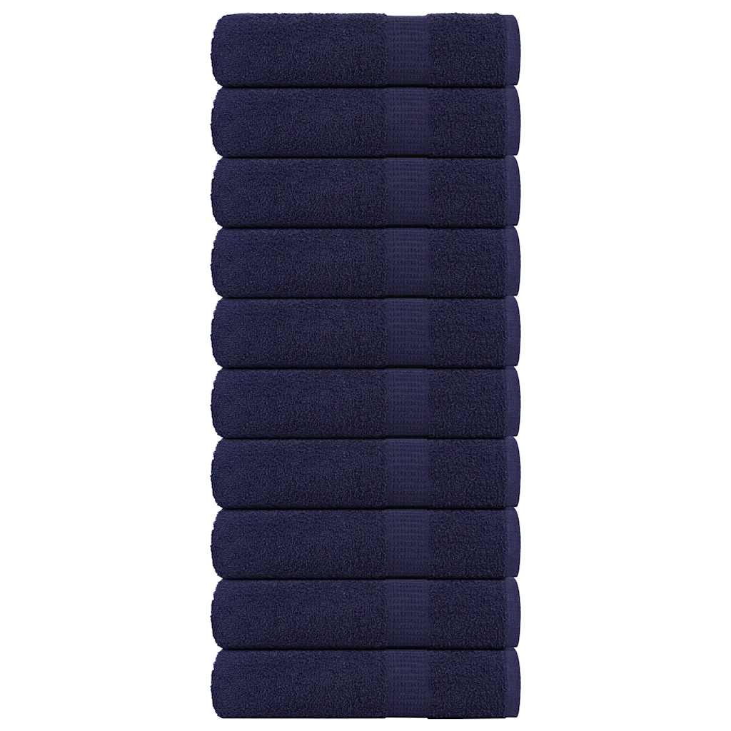 Vidaxl Bath towels 10 pc 100x150 cm 360 g m² 100% cotton navy blue