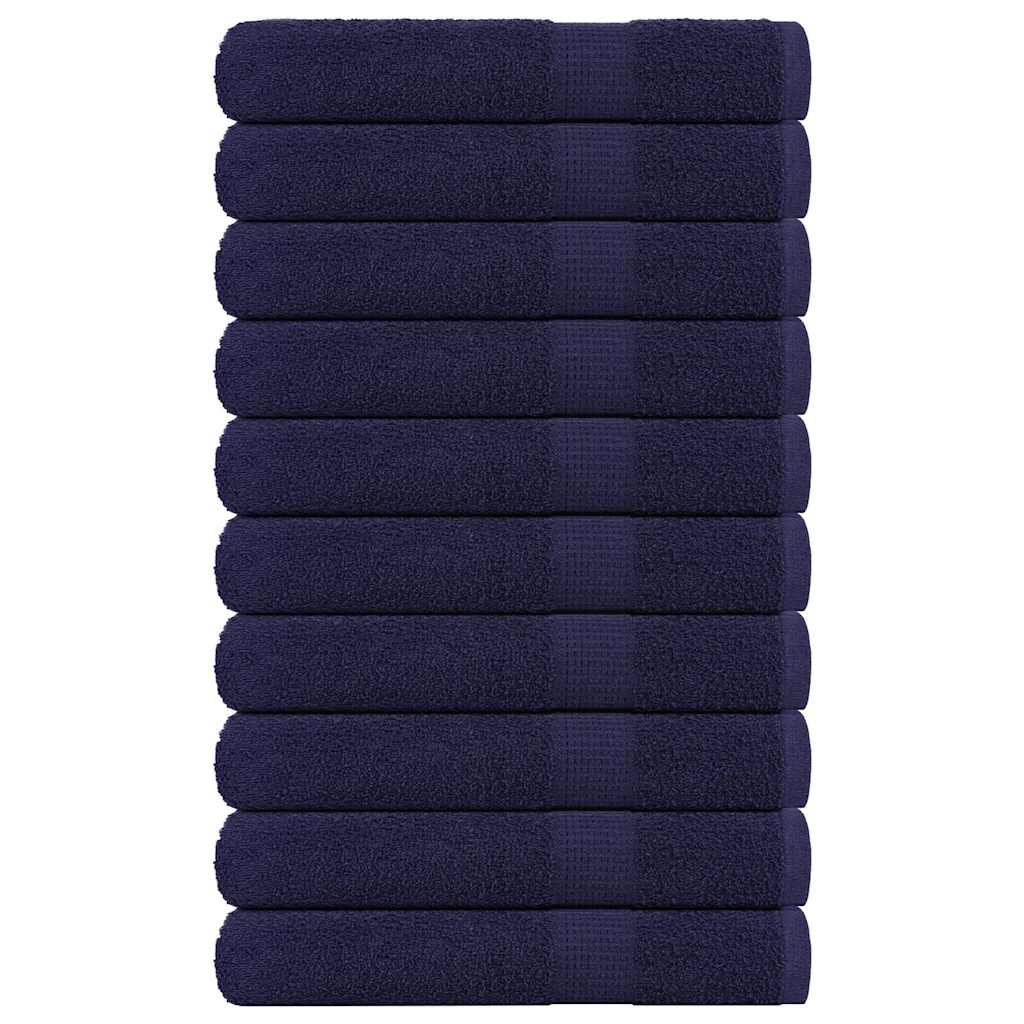 Vidaxl sauna towels 10 st 80x200cm 360 g m² 100% cotton navy blue