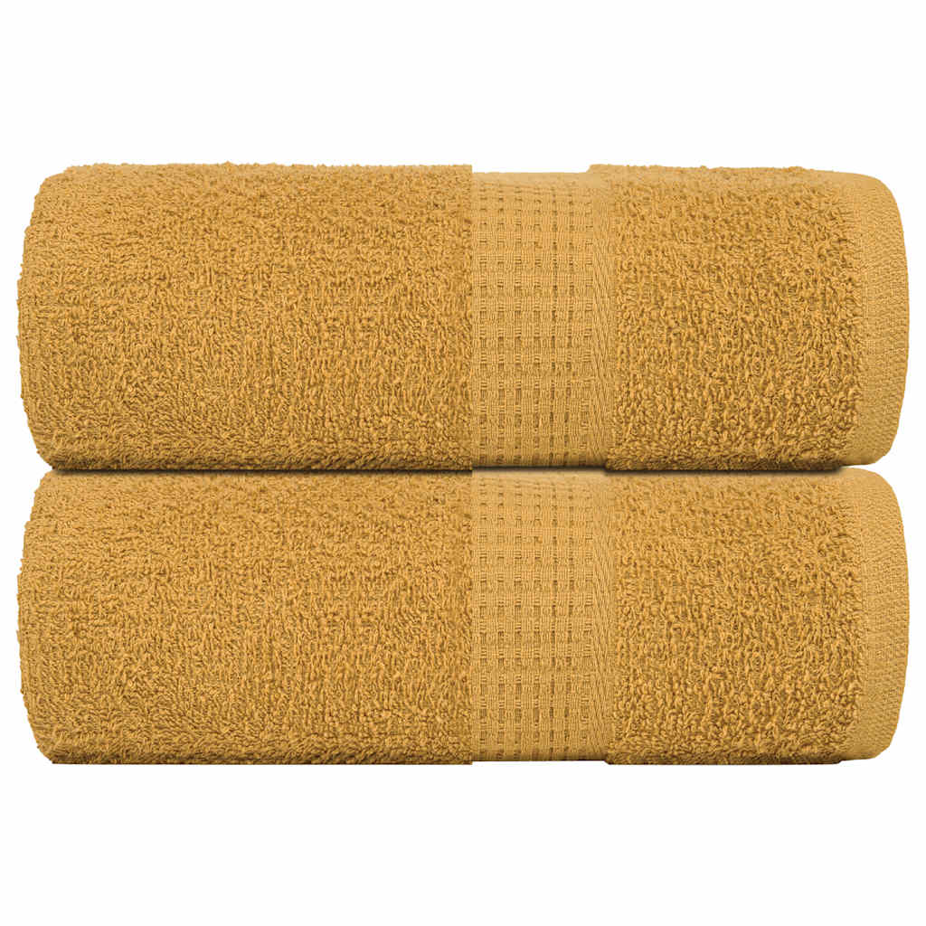 Vidaxl Soap Wipes 2 St 30x30 cm 360 g m² 100% bomuldsguldfarvet