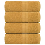 VidaXL soap wipes 4 st 30x30 cm 360 g m² 100% cotton gold colored