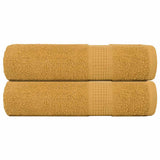 Vidaxl Shower towels 2 ST 70x140cm 360 g m² 100% cotton gold colored