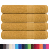 Vidaxl Towels 4 ST 100x200 cm 360 g m² 100% cotton gold colored