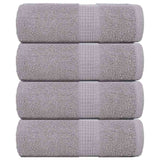 Vidaxl washandjes 4 stuks frogn grijs 30x30 cm 100% katoen