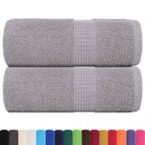 Vidaxl Guest wipes 2 pcs 30x50 cm 360 g m² 100% cotton gray