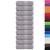 Vidaxl Guest wipes 10 pcs 30x50 cm 360 g m² 100% cotton gray