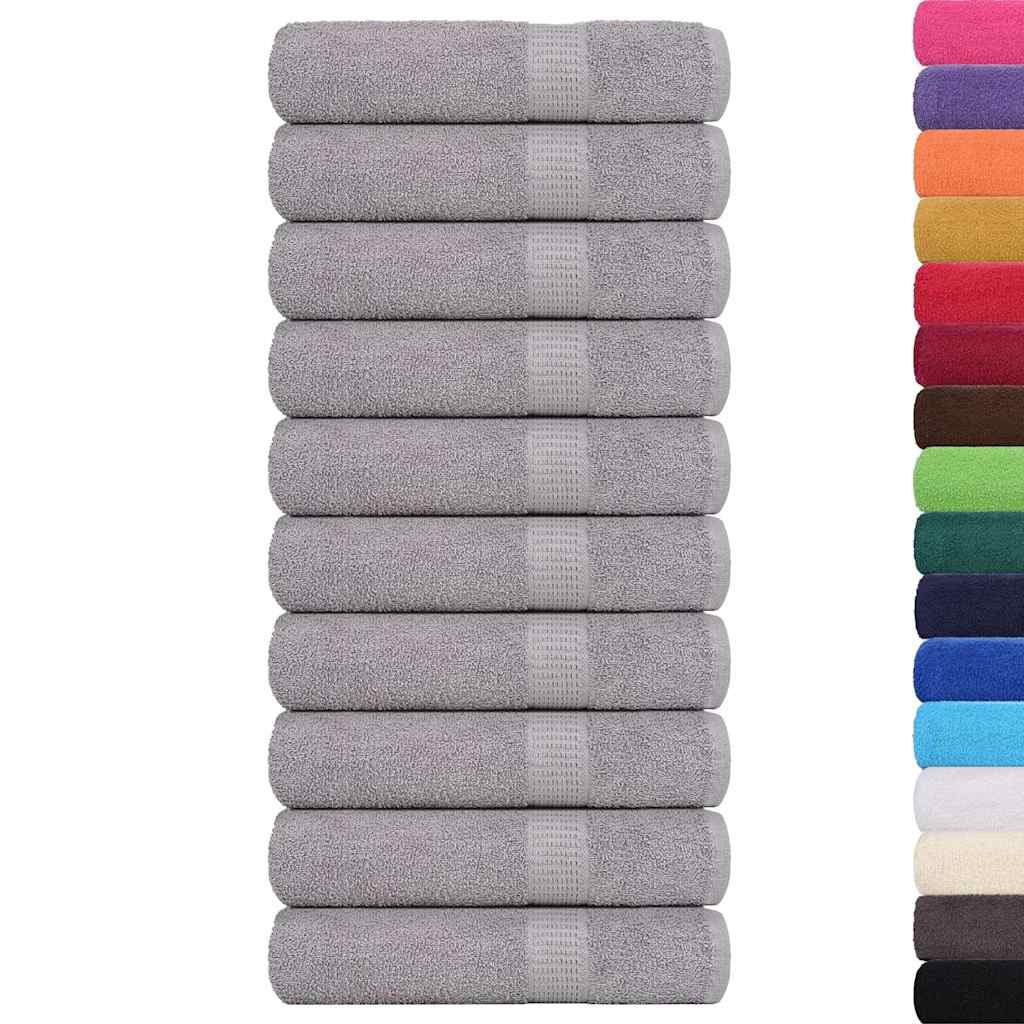 Vidaxl towels 10 st 50x100 cm 360 g m² 100% cotton gray