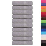 Vidaxl towels 10 st 50x100 cm 360 g m² 100% cotton gray