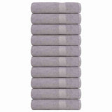 Vidaxl Bath towels 10 ST 100x150cm 360 g m² 100% cotton gray