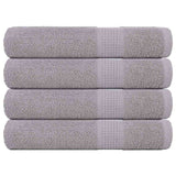 Ręczniki vidaxl 4 szt. 100x200 cm 360 g m² 100% bawełniany szary