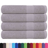 Ręczniki vidaxl 4 szt. 100x200 cm 360 g m² 100% bawełniany szary