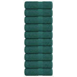 Vidaxl zeepdoekjes 10 st 30x30 cm 360 g m² 100% katoen groen