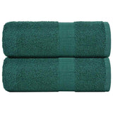 Vidaxl Guest wipes 2 st 30x50 cm 360 g m² 100% cotton green
