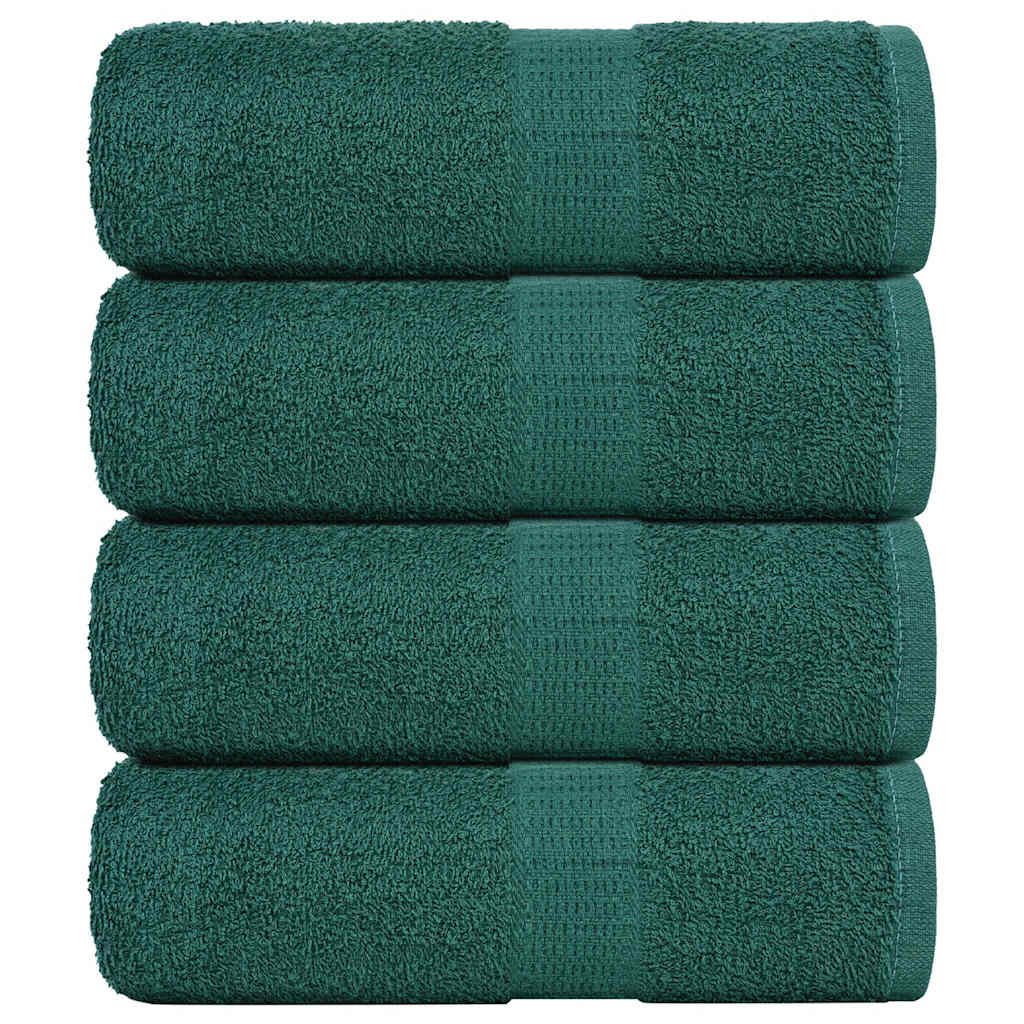 Vidaxl Gästtorkar 4 St 30x50 cm 360 g m² 100% bomullsgrön