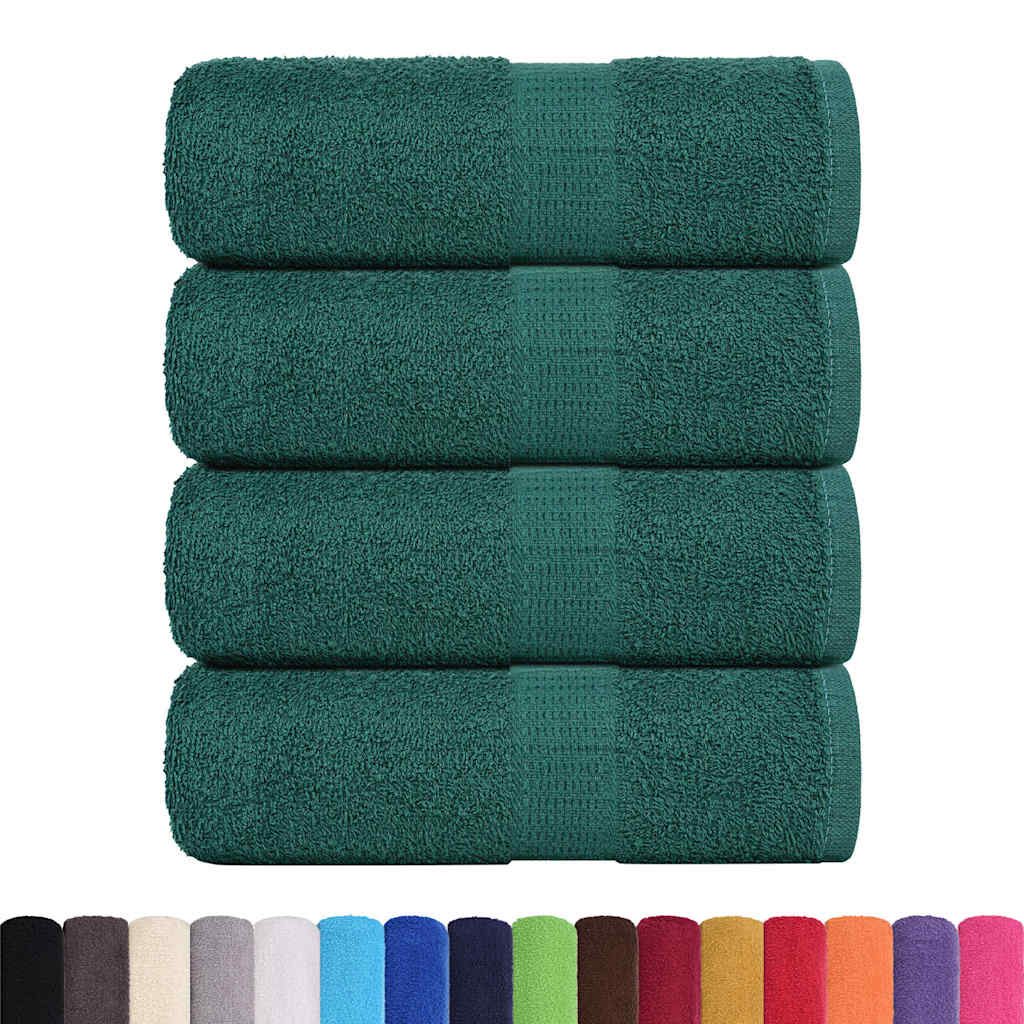 Vidaxl Gästtorkar 4 St 30x50 cm 360 g m² 100% bomullsgrön