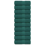 Vidaxl Guest wipes 10 pcs 30x50 cm 360 g m² 100% cotton green