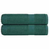 Asciugamani Vidaxl 2 ST 50x100 cm 360 g m² 100% di cotone verde