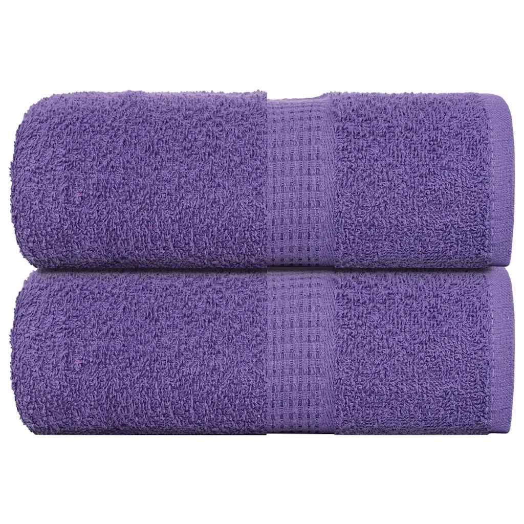 Vidaxl Guest Wipes 2 PCS 30x50 cm 360 g m² 100% bomuld lilla lilla