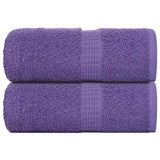 Vidaxl Guest Wipes 2 PCS 30x50 cm 360 g m² 100% bomuld lilla lilla
