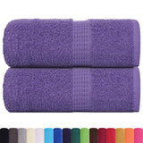 Vidaxl Guest Wipes 2 PCS 30x50 cm 360 g m² 100% bomuld lilla lilla