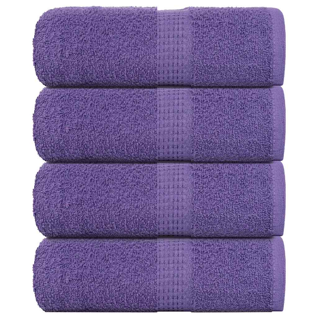 Vidaxl gościa chusteczki 4 St 30x50 cm 360 g m² 100% bawełniany fiolet