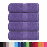 Vidaxl gościa chusteczki 4 St 30x50 cm 360 g m² 100% bawełniany fiolet
