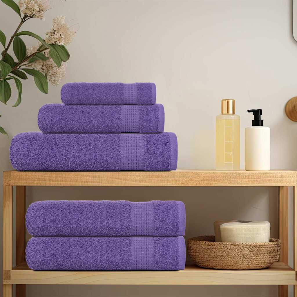 Vidaxl gościa chusteczki 4 St 30x50 cm 360 g m² 100% bawełniany fiolet