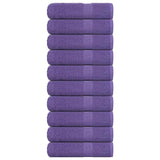 Vidaxl -håndklær 10 St 50x100 cm 360 g m² 100% bomull lilla