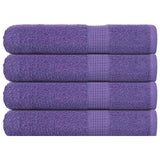Vidaxl towels 4 pcs 100x200 cm 360 g m² 100% cotton purple