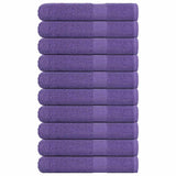 Vidaxl -håndklær 10 stk 100x200 cm 360 g m² 100% bomull lilla