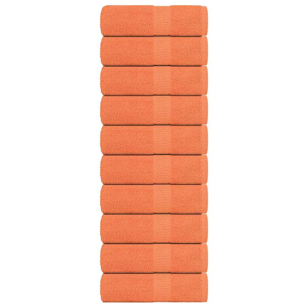 Vidaxl Soap Wipes 10 St 30x30 cm 360 g m² 100% bomullsoransje