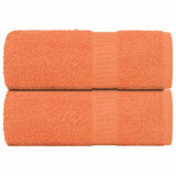 Vidaxl Guest Wipes 2 PCS 30x50 cm 360 g m² 100% bomullsoransje