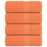 Vidaxl Guest Wipes 4 PCS 30x50 cm 360 g m² 100% bomullsoransje