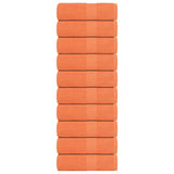 Vidaxl Guest Wipes 10 St 30x50 cm 360 g m² 100% bomullsoransje