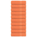 Vidaxl towels 10 st 50x100 cm 360 g m² 100% cotton orange