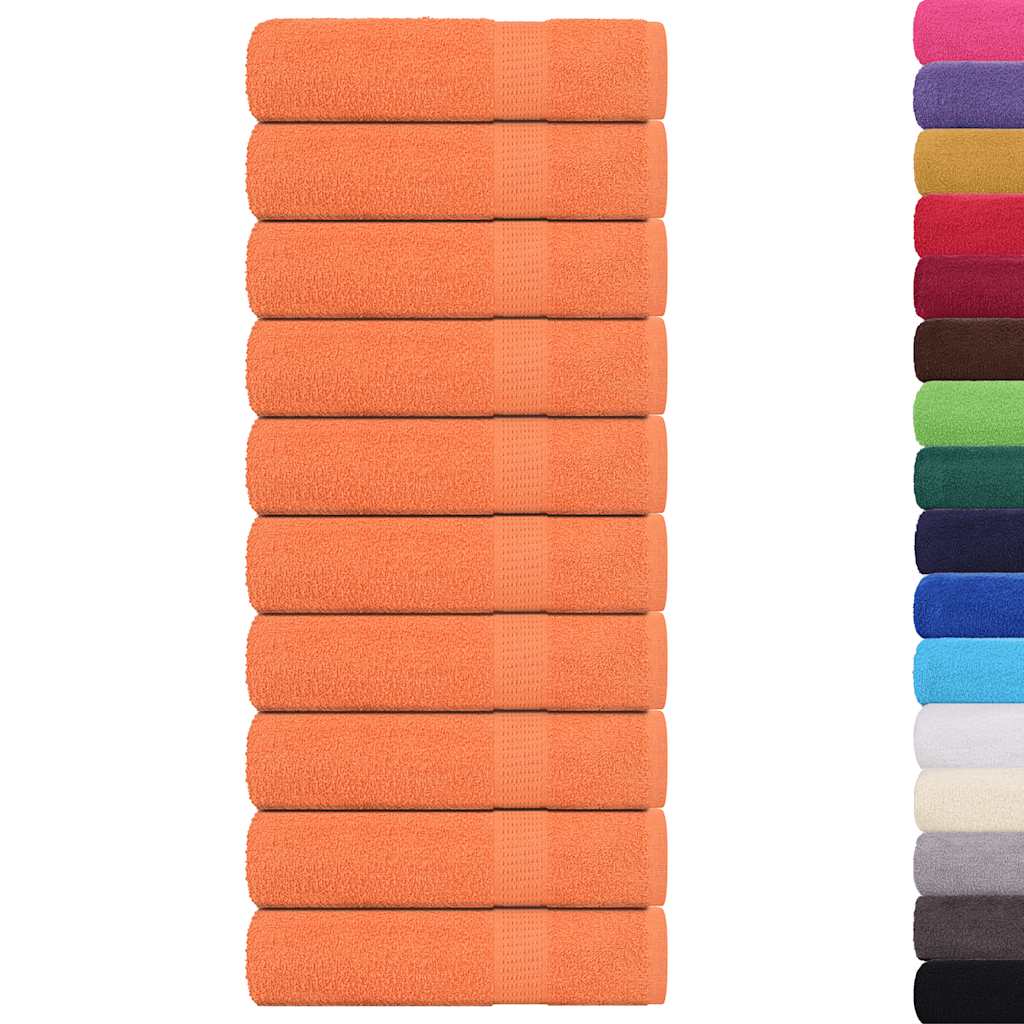 Vidaxl towels 10 st 50x100 cm 360 g m² 100% cotton orange