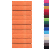Vidaxl towels 10 st 50x100 cm 360 g m² 100% cotton orange