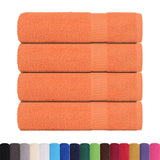 VIDAXL Duschtücher 4 ST 70 x 140 cm 360 g m² 100% Baumwollorange