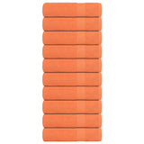 VIDAXL Duschtücher 10 ST 70 x 140 cm 360 g m² 100% Baumwollorange