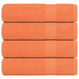 Vidaxl bath towels 4 pcs 100x150 cm 360 g m² 100% cotton orange